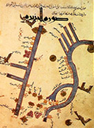 The Tigris and the Euphrates from an atlas by Al Istalhry (10th-11th century)