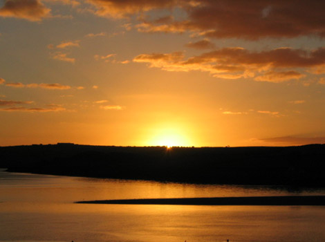 Sunset over the Camel Estuary
