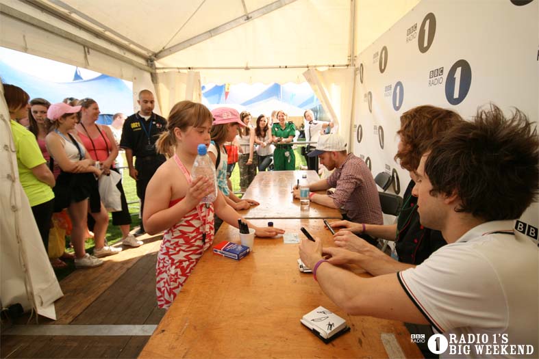 Signing sessions with The Hoosiers