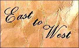 "east to west"