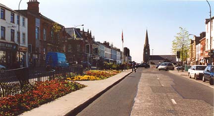 Main street in Lurgan Town
