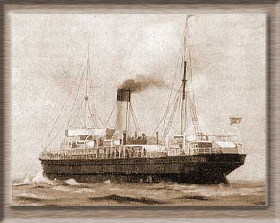 Painting of the SS Connemara, 1897