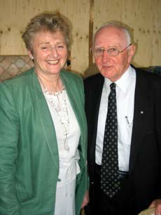 Shop director Eileen Robinson, with original founder Hill Robinson
