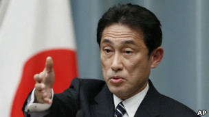 日本外相岸田文雄(資料圖片)