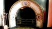 One of the many beautiful fireplaces within the house