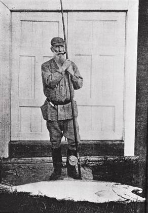 Merthyr Guest with a 64lb cock salmon, recapturing an era of Victorian salmon fishing
