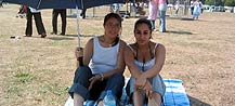 Girls chilling out