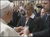  Casal McCann visita o papa