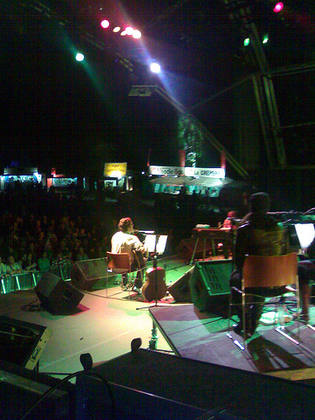 The view onstage from backstage