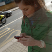 Woman with a mobile phone