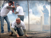 در گیری ها در پریشتینا  