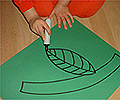 draw leaves.