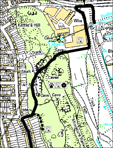 Map of Dudley