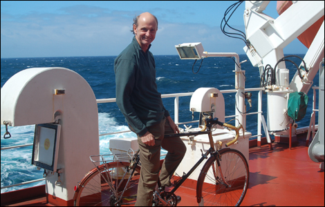 Andrew on the ship