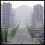 Avenida central em Pyongyang