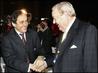 Ông Johansson và ông Platini