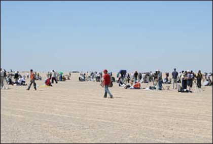 The Libyan desert