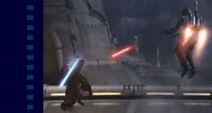 Obi Wan and Jango Fett fight