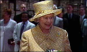the queen at the castle. 