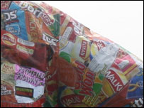 Crisp packets