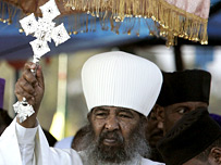 An Ethiopian orthodox priest