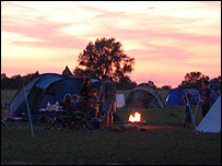 Sunset over the Maverick Festival