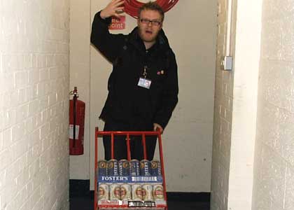 Huw and beer