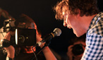 Pegasus Bridge from Stoke open the BBC Introducing tent on the first day of Radio 1's Big Weekend