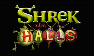 Shrek The Halls logo