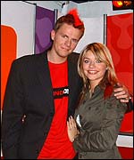 Picture: Jake Humphrey and Holly Willoughby at the Celebrity Fame Academy final