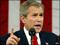 George W. Bush, no discurso do Estado da União, em janeiro