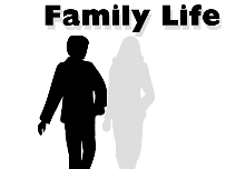 Silhouette of a woman and a man