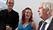 The three Welsh-language shortlisted authors Hywel Griffiths, Caryl Lewis and John Davies © Academi/Emyr Young