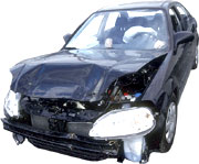 crashed car