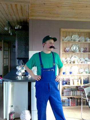 By night he's Luigi