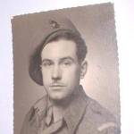 Sid Tomlin, Oxford and Buckinghamshire Light Infantry.  Taken in Brussels 1945.