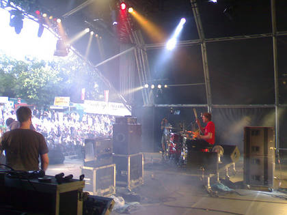 The Pigeon Detectives onstage