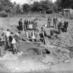 Bomb Crater in Earl Shilton Bomb Crater in Earl Shilton
