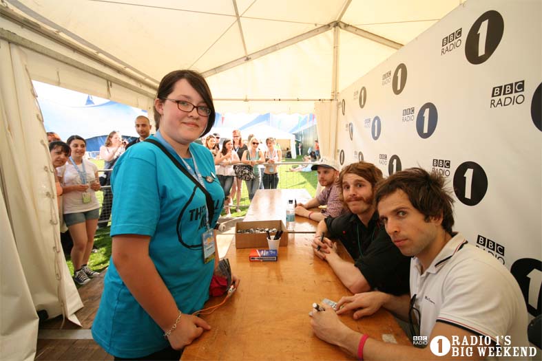 Signing sessions with The Hoosiers