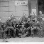 2nd Bn King’s Own Royal Regiment, Cairo, 10th January 1942.  Philip Howarth is third from left at back.  The reverse of his print was signed by those present.