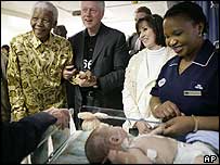 Mandela ile Clinton 