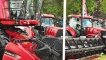Some of the farm machinery on show