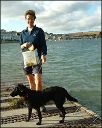 Jo at the Salcombe estuary