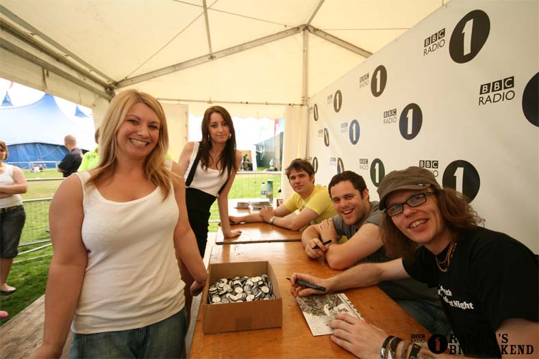 Signing sessions with The Hoosiers