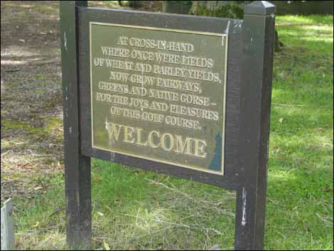 Welcome sign