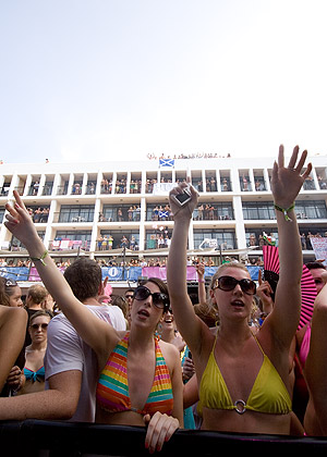 The crowd at Ibiza Rocks