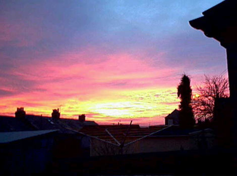 Sunset over Wadebridge