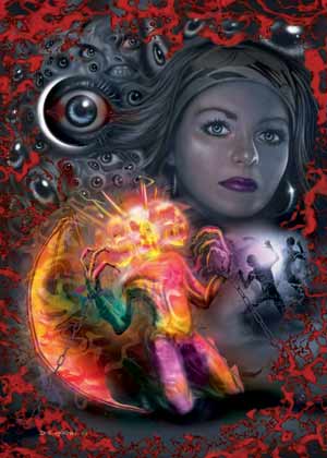 enlarged book cover of wonderland