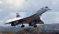 Concorde landing in Belfast