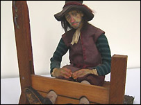 Man in stocks